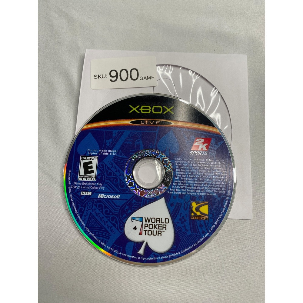 World Poker Tour Original Microsoft Xbox 2K